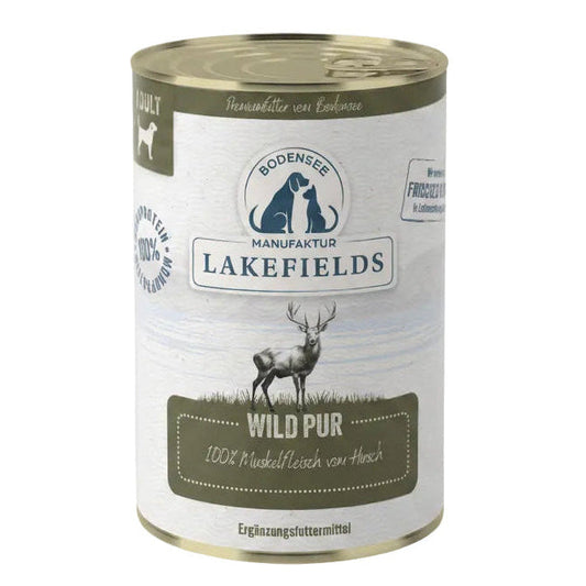 Lakefields Wild Pur 400 Gramm Dose Hirsch